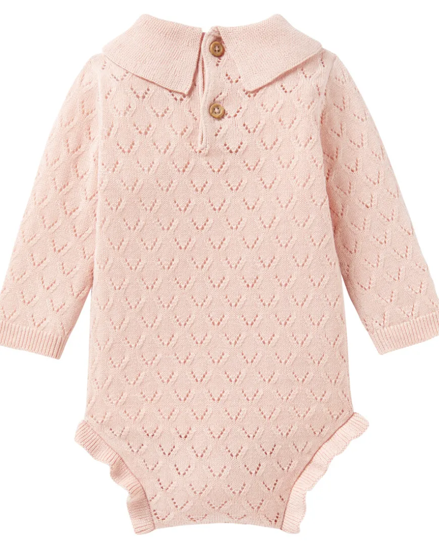 Newborn Strickbody mit Lochmuster Ergee, Knopfverschluss-KiK Onlineshop Flash Sale