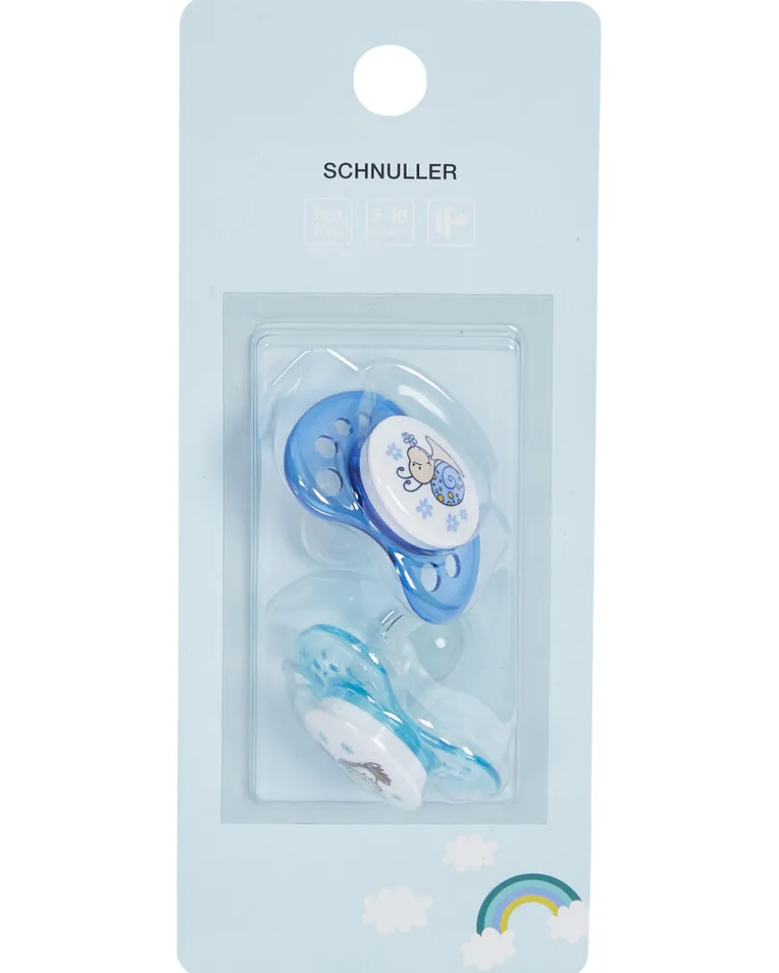 Niedliche Schnuller 2er-Pack, verschiedene Designs, Größe 2-KiK Onlineshop Clearance