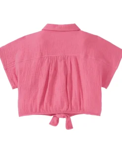 e Musselin-Bluse Y.F.K., Knotendetail-KiK Onlineshop Store