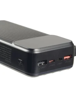 Powerbank mit 4 Kabeltypen USB-A, USB-C, 8-Pin und Micro-USB-KiK Onlineshop Fashion