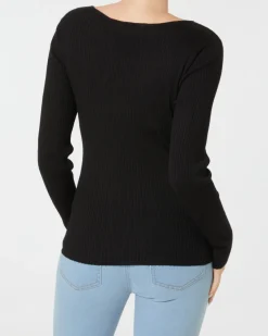 Pullover mit Knotendetail Janina, gerippt-KiK Onlineshop Discount