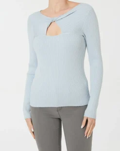 Pullover mit Knotendetail Janina, gerippt-KiK Onlineshop Outlet