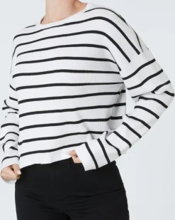 Pullover mit Streifen Janina, Rundhalsausschnitt-KiK Onlineshop Discount