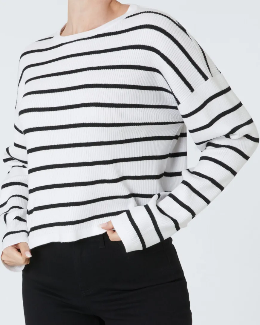 Pullover mit Streifen Janina, Rundhalsausschnitt-KiK Onlineshop Discount