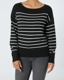 Pullover mit Streifen Janina, Rundhalsausschnitt-KiK Onlineshop Best