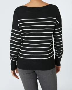 Pullover mit Streifen Janina, Rundhalsausschnitt-KiK Onlineshop Best