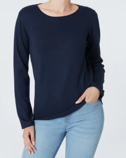 Pullover mit Zierknöpfen Janina, Rundhalsausschnitt-KiK Onlineshop Best Sale