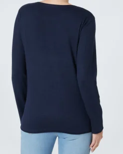 Pullover mit Zierknöpfen Janina, Rundhalsausschnitt-KiK Onlineshop Best Sale