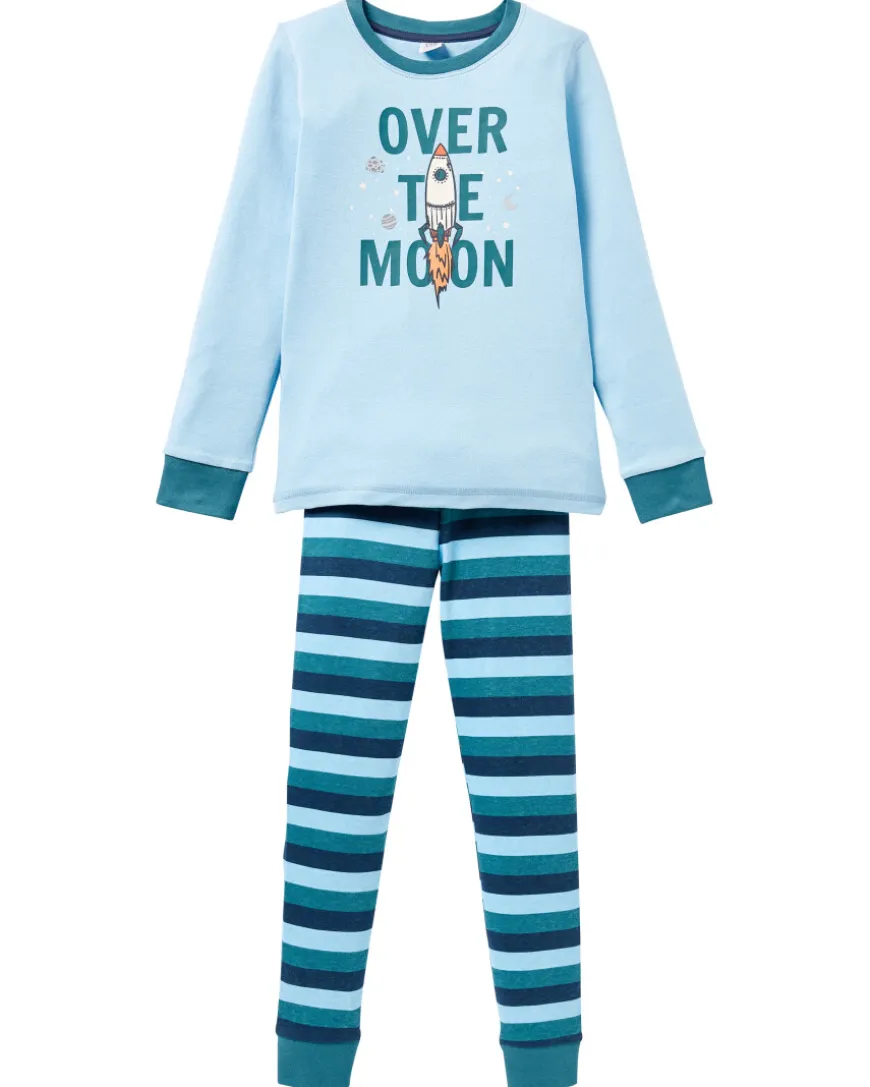 Pyjama mit Rippbündchen verschiedene Designs, 2-tlg. Set-KiK Onlineshop Flash Sale