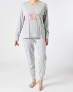 Pyjama mit Sternen Janina, 2-tlg. Set-KiK Onlineshop Hot