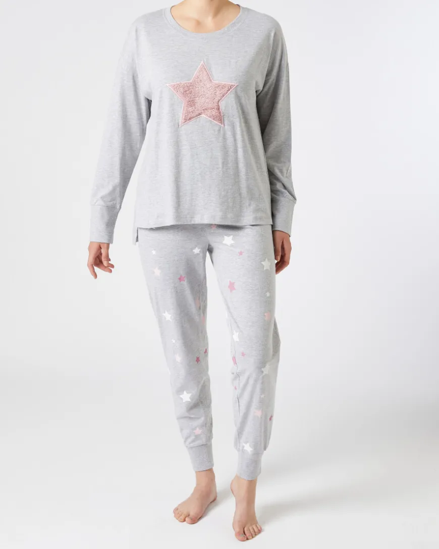 Pyjama mit Sternen Janina, 2-tlg. Set-KiK Onlineshop Hot