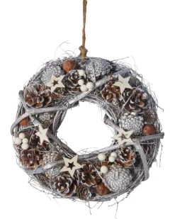 Rattankranz Weihnachten Ø ca. 25 cm-KiK Onlineshop Sale
