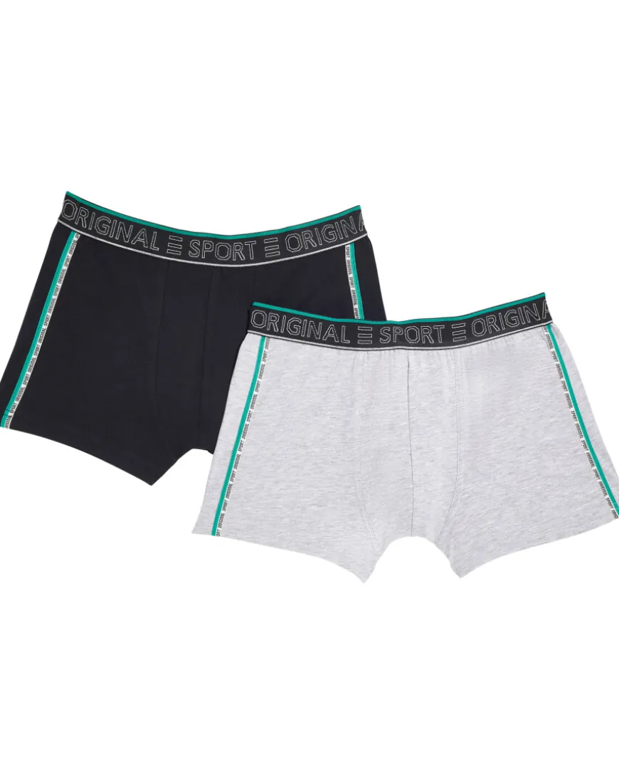 Retro Boxershorts mit Schriftzug 2er-Pack, X-Mail-KiK Onlineshop Outlet