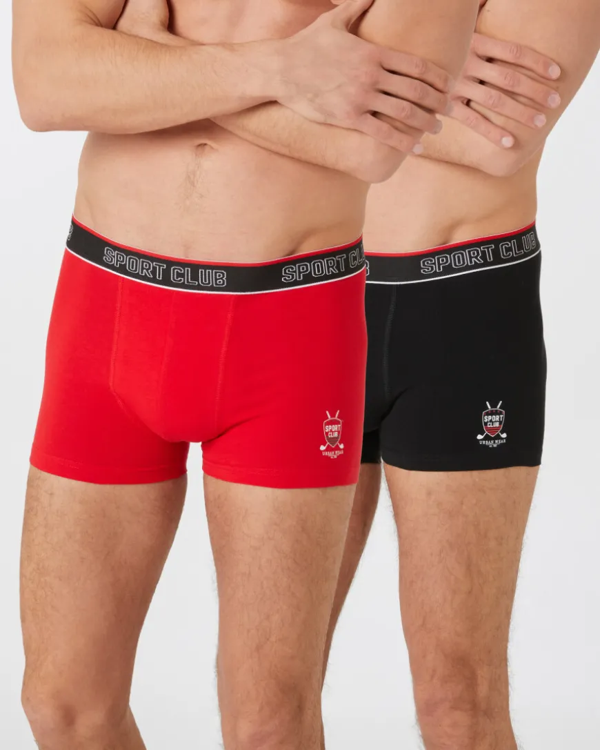 Retro Boxershorts mit Schriftzug 2er-Pack, X-Mail-KiK Onlineshop Sale