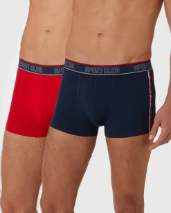Retro Boxershorts mit Seitenstreifen 2er-Pack, X-Mail-KiK Onlineshop Online