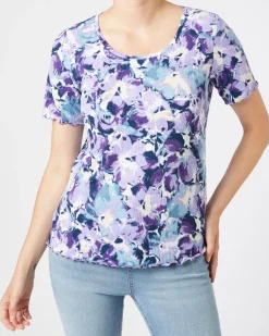 Rippshirt mit Rundhals Janina, Stretchanteil-KiK Onlineshop Cheap