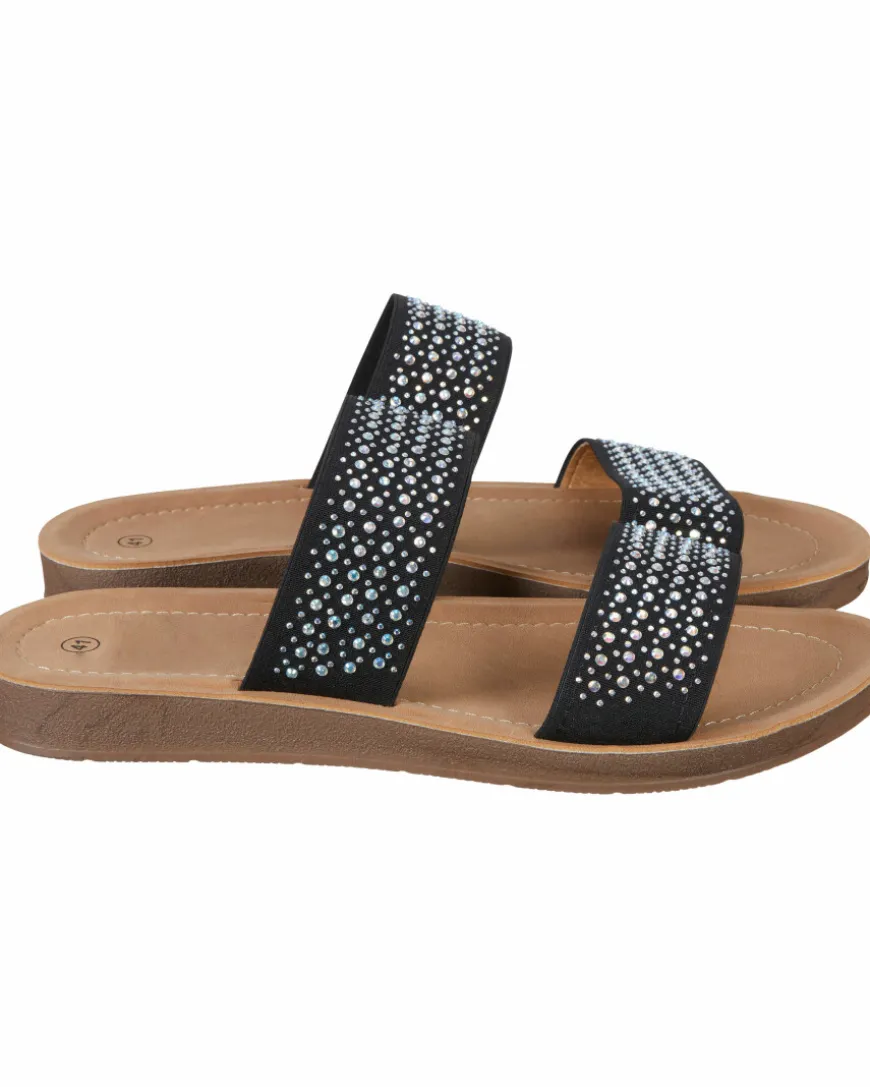 Sandalen mit Strasssteinen Janina, offene Ferse-KiK Onlineshop Online