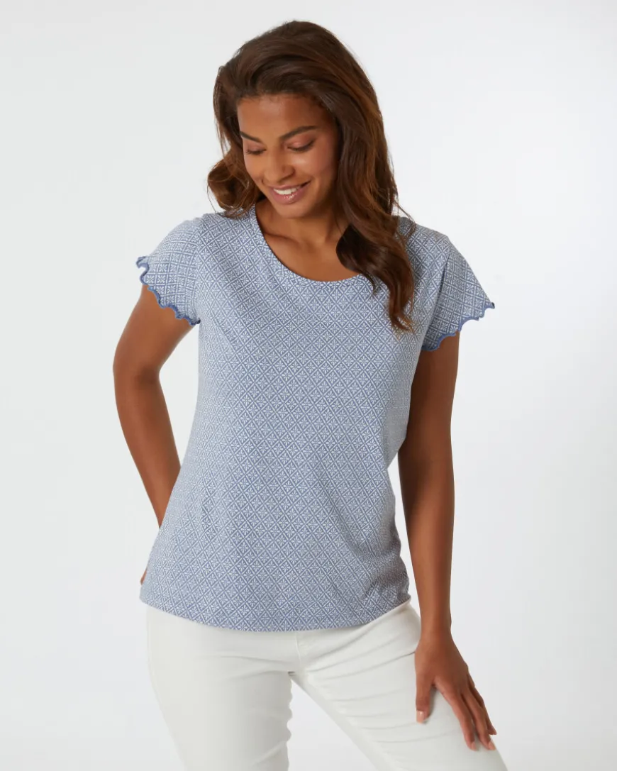 Schickes T-Shirt Janina, Rundhalsausschnitt-KiK Onlineshop Store