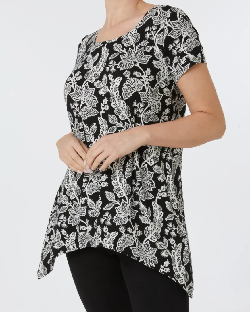 Schickes T-Shirt Janina, Zipfeloptik-KiK Onlineshop Flash Sale