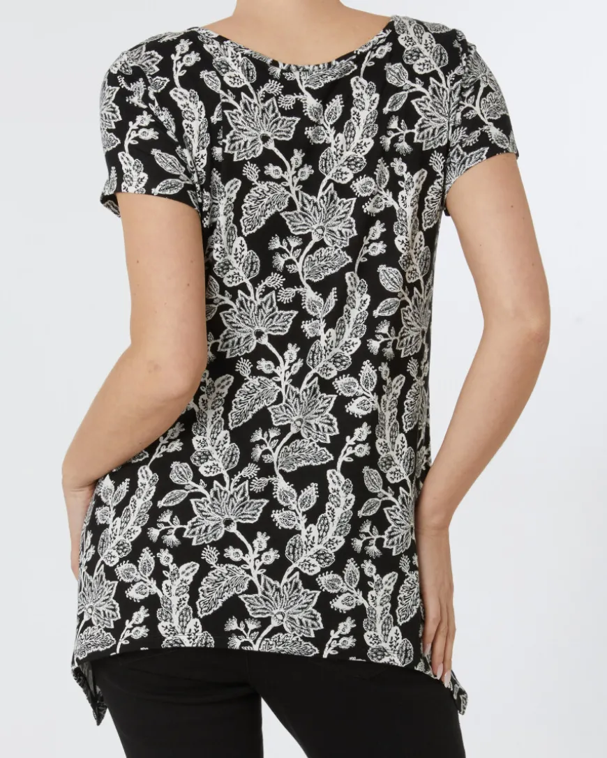 Schickes T-Shirt Janina, Zipfeloptik-KiK Onlineshop Flash Sale