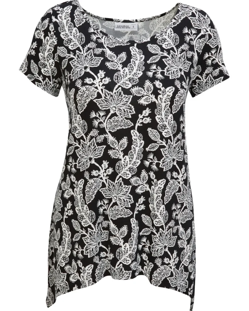 Schickes T-Shirt Janina, Zipfeloptik-KiK Onlineshop Flash Sale