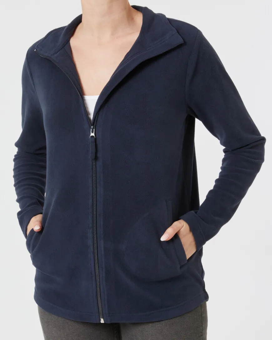 Schlichte Fleecejacke Janina, Seitentaschen-KiK Onlineshop Online