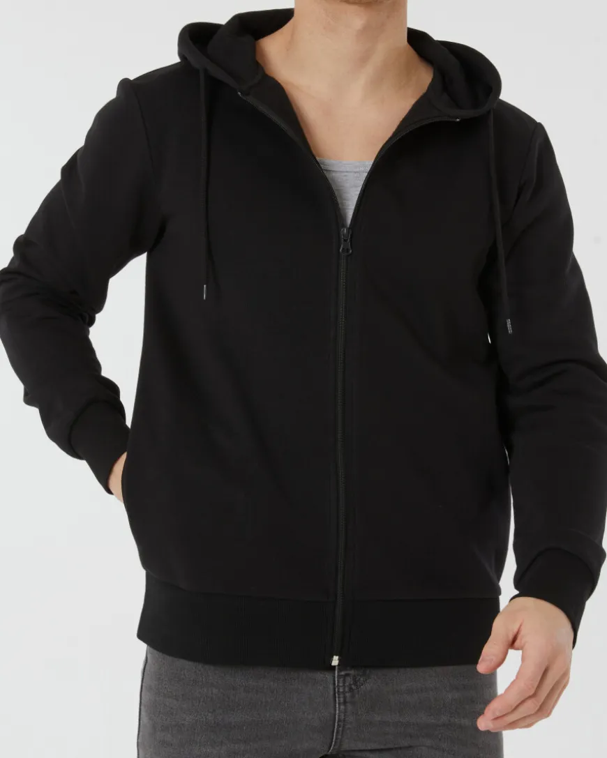Schlichte Sweatjacke X-Mail, Kapuze-KiK Onlineshop Cheap