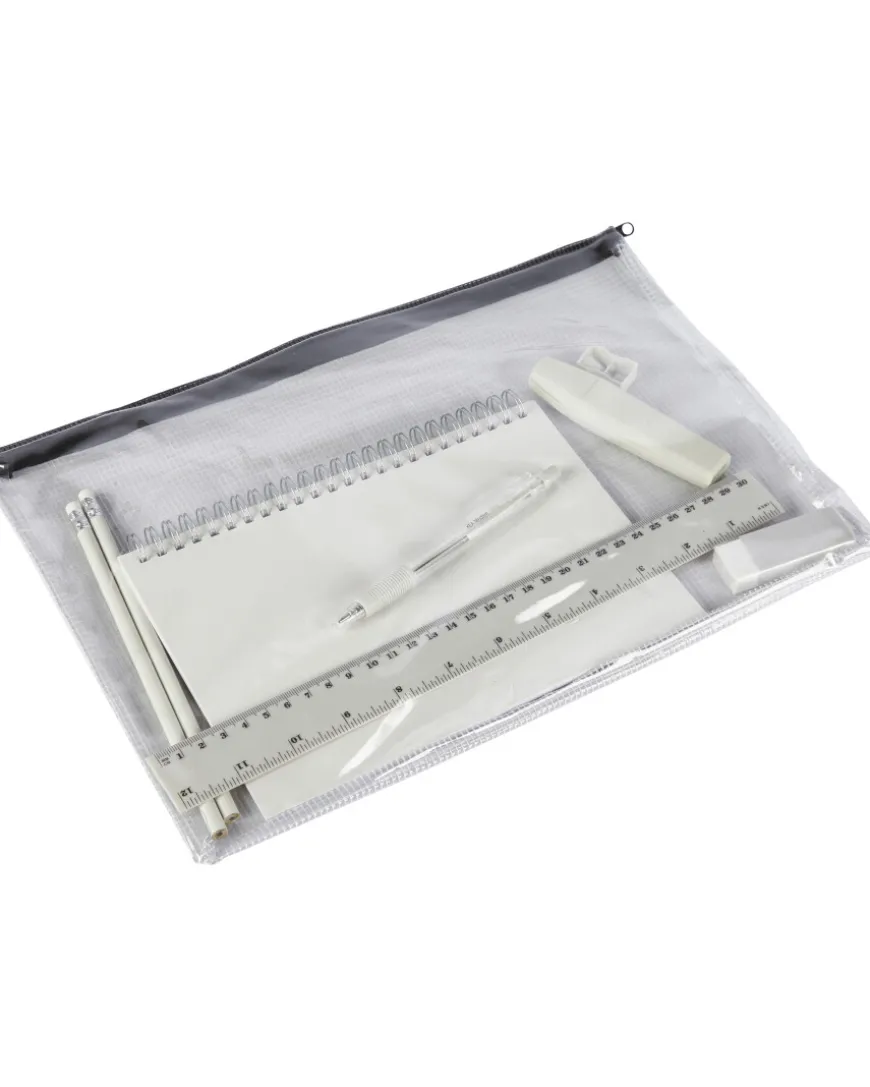 Schreibset mit Aufbewahrungstasche 9-tlg. Set-KiK Onlineshop Clearance
