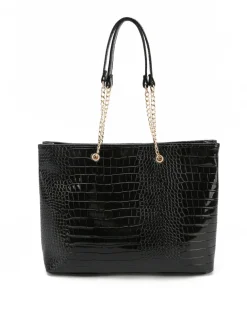 Schultertasche in Schlangenlederoptik Janina, ca. 43 x 29 cm-KiK Onlineshop Shop