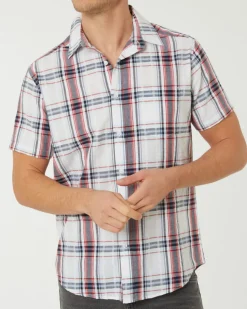 Seersucker-Hemd X-Mail, Abgerundeter Saum-KiK Onlineshop Discount