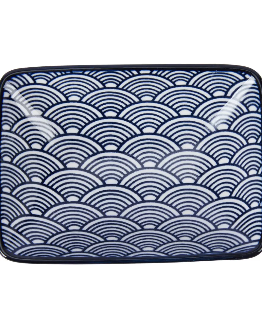 Servierplatte Porzellan verschiedene Designs, ca. 9,5 x 7 x 2,5 cm-KiK Onlineshop Fashion