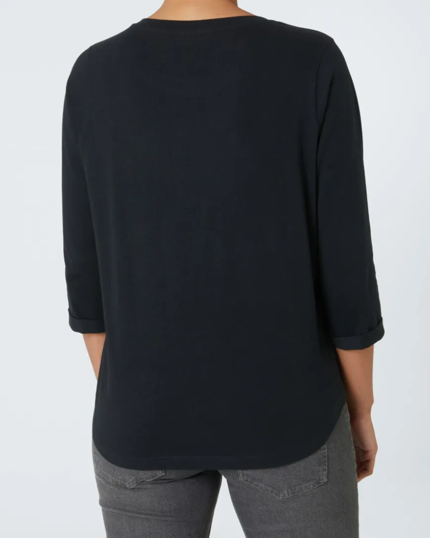 Shirt mit 3/4-Arm Janina, Rundhalsausschnitt-KiK Onlineshop Cheap