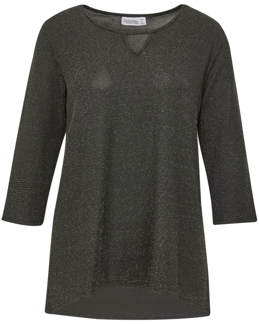 Shirt mit Glitzerfäden Janina, 3/4-Arm-KiK Onlineshop Clearance