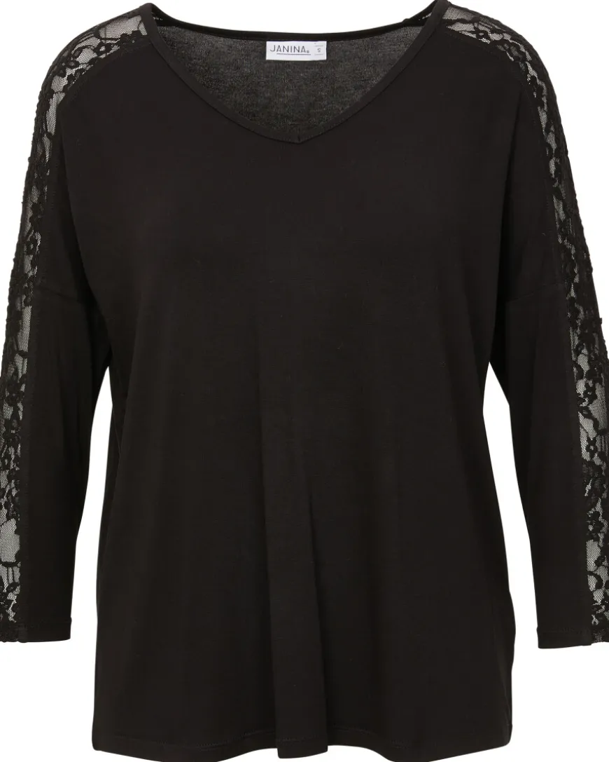 Shirt mit Spitze an den Ärmeln Janina, 3/4-Arm-KiK Onlineshop Cheap