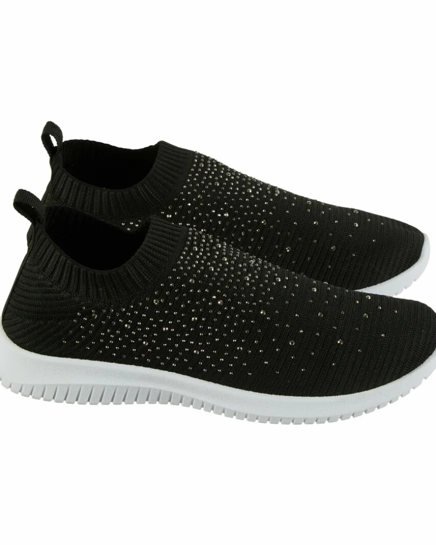 Slip-ons Maschenoptik Janina, Glitzersteine-KiK Onlineshop Cheap
