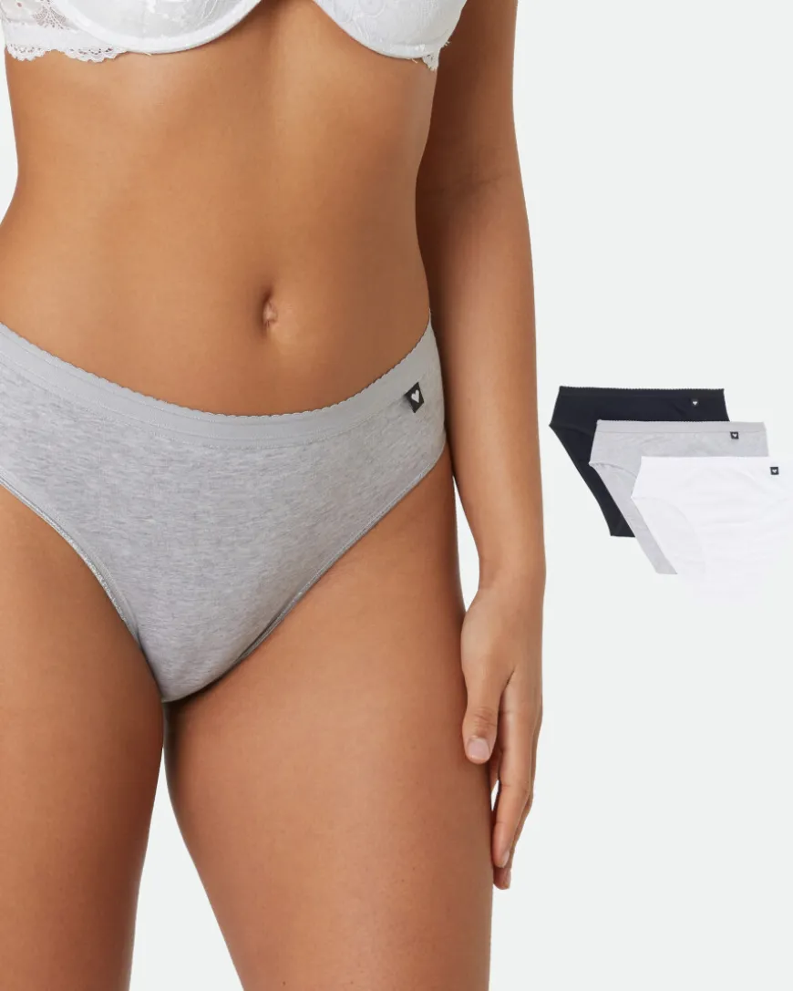 Slips mit Herzlabel 3er-Pack, Janina-KiK Onlineshop Outlet