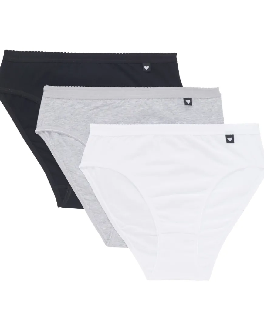 Slips mit Herzlabel 3er-Pack, Janina-KiK Onlineshop Outlet
