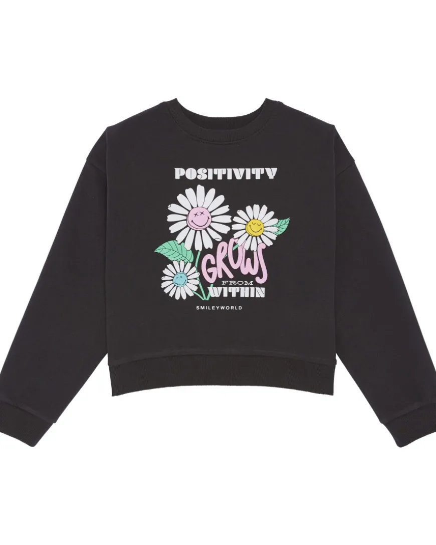 Smiley World Sweatshirt Rundhalsausschnitt-KiK Onlineshop Hot