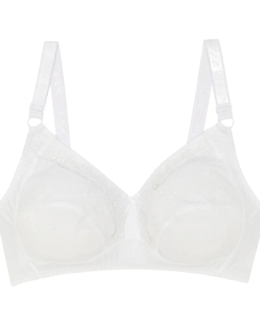 Soft-BH mit Stickereien Janina curved, verstellbare Träger-KiK Onlineshop Flash Sale