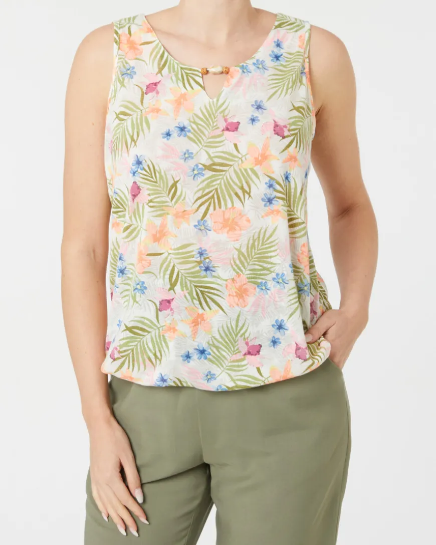 Sommerliches Tanktop Janina, Rundhalsausschnitt-KiK Onlineshop Flash Sale
