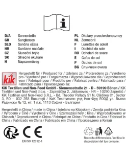 Sonnenbrille verschiedene Ausführungen-KiK Onlineshop Discount