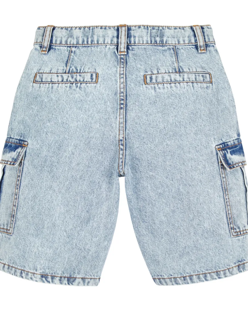 Stone-washed Jeans-Shorts Y.F.K., Seitentaschen-KiK Onlineshop Sale