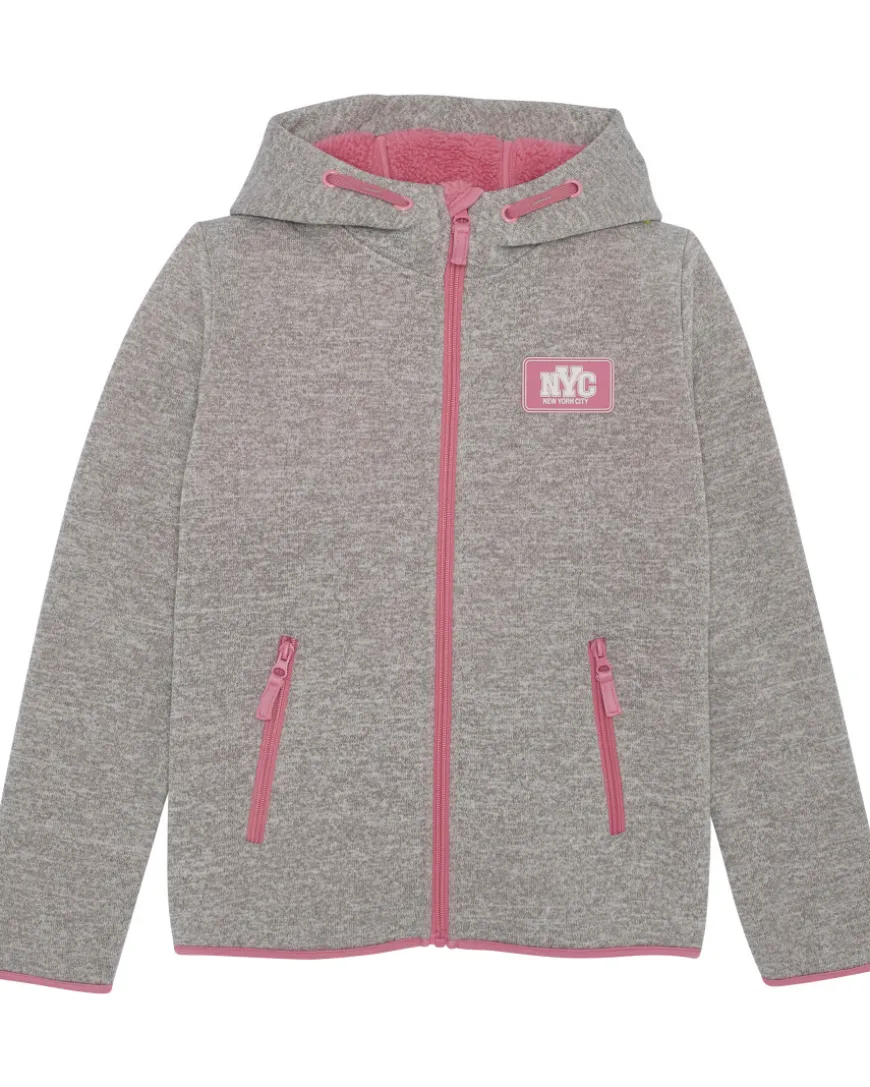 Strickfleecejacke in Melangeoptik Y.F.K., Kapuze-KiK Onlineshop Fashion