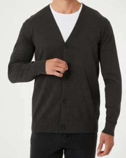 Strickjacke in Anthrazit X-Mail, V-Ausschnitt-KiK Onlineshop Hot