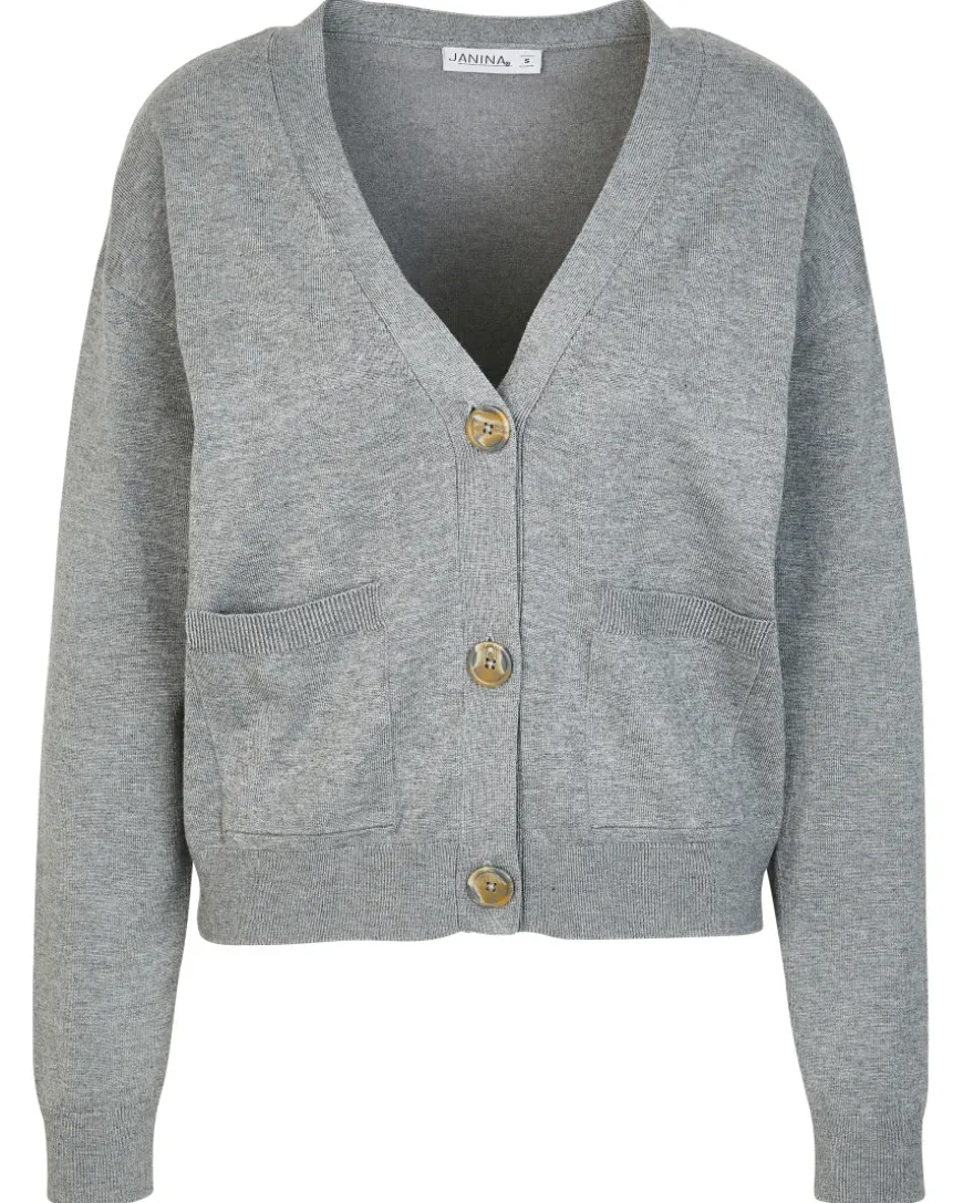 Strickjacke in Melange Janina, Knopfleiste-KiK Onlineshop Cheap
