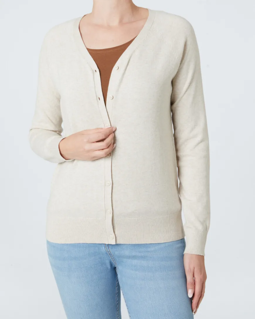 Strickjacke in Melange Janina, Knopfleiste-KiK Onlineshop Discount