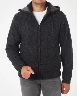 Strickjacke mit Kapuze X-Mail, Teddyfell-KiK Onlineshop Flash Sale
