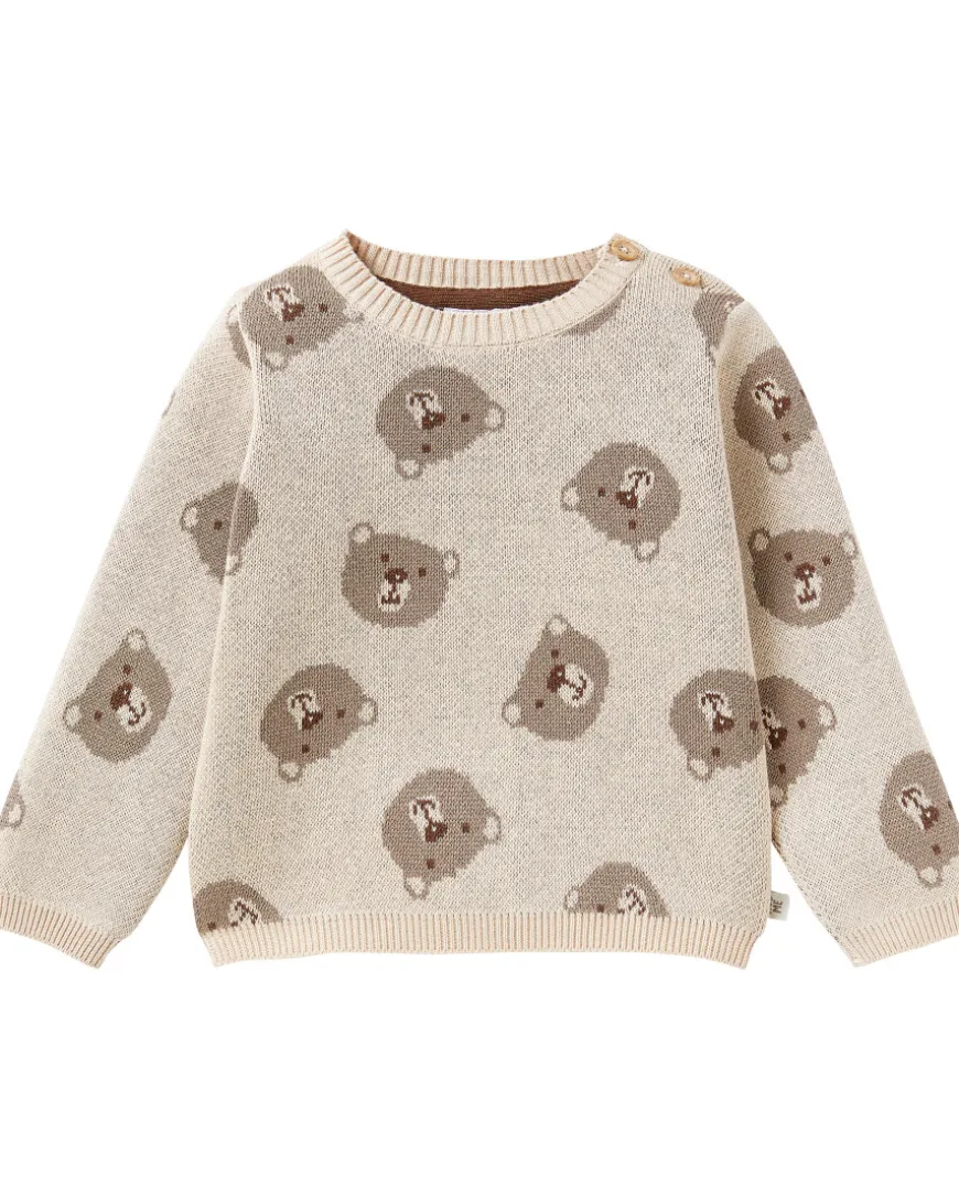 Strickpullover Bären Ergee, Schulterknöpfe-KiK Onlineshop Outlet