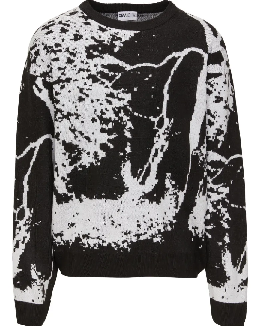 Strickpullover mit Muster X-Mail, Rundhalsausschnitt-KiK Onlineshop Cheap
