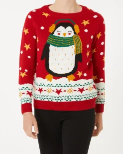 Strickpullover Weihnachten Janina, mit Licht und Sound-KiK Onlineshop Clearance